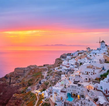 a sunset view of a beautiful sunset over the ocean