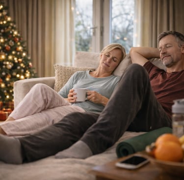 Relaxing between Christmas and New Year as part of a gentle fitness reset