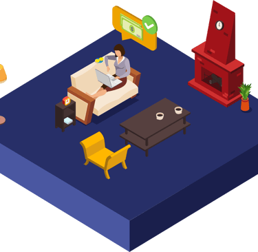 Propietario comprobando que se ha ingresado su mensualidad en su cuenta bancaria. 