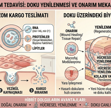 Eksozom tedavileri doku yenilenmesi ve onarımını sağlayan en etkin tedavi yöntemlerinden biridir.