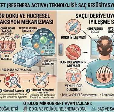 Otolog microgreft yöntemi ile saçlarınızı kurtarabilirsiniz