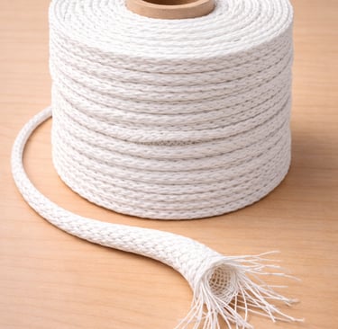 Hollow Braided Paper Rope roll
