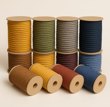 Eco paper rope – braided paper yarn rope