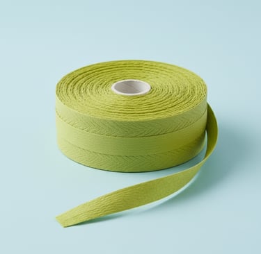 Durable braided paper ribbon rolls for eco paper bag handles