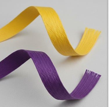Durable braided paper ribbon rolls for eco paper bag handles