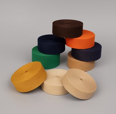eco paper ribbons in multiple colors for packaging
