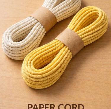 Needle-Crocheted braided Paper Cord
