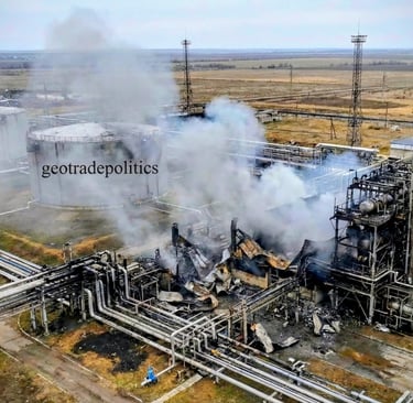 Ukraine Missile Hits a Russia Gas Processing Plant