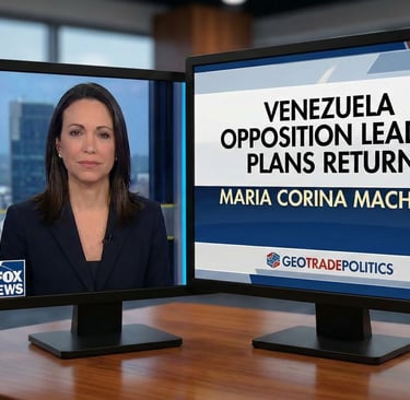 Venezuela Opposition Leader Says She Will Return as soon as Possible