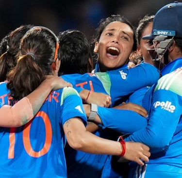 India Women Win World Cup Cricket against South Africa