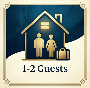 a sign that says 12 guests are welcome to guests