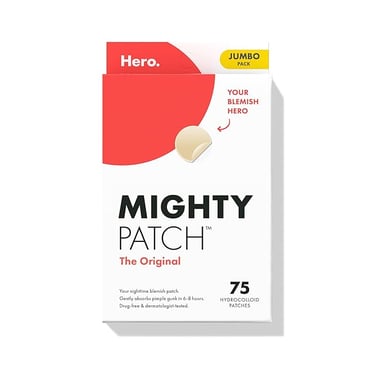 a box of mighty patch patches for the hero hero