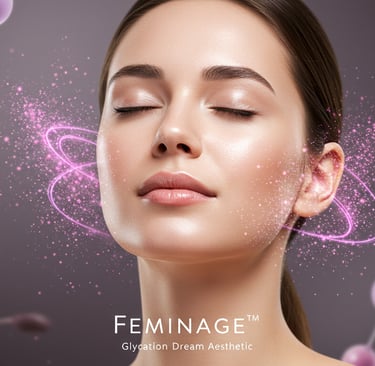 a woman with a pink flower in her face and a pink flower in her eyes