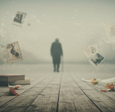 a person standing in front of a wooden floor