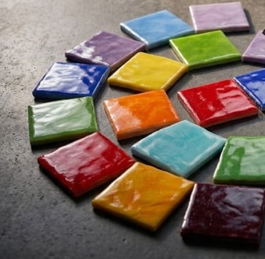 plaques de verre albertini colorées