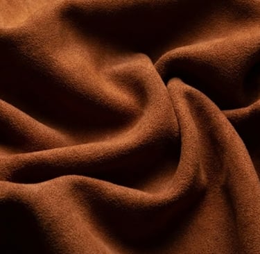 cuir ocre velouté