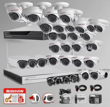 Kit de vidéosurveillance Hikvision - 16 caméras extérieures + 1 DVR