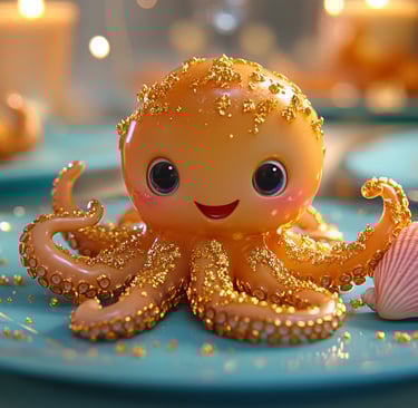 Sweet Seaweed Octopi Jelly made from Honey Pearls from the Blooming Glades of Alvaria