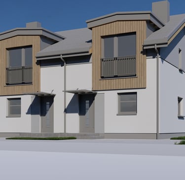 Zdjęcie domu w zabudowie bliźniaczej