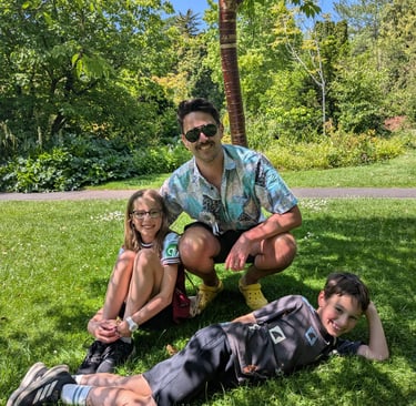 Russ Read-Barrow and his amazing kids