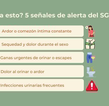 5 señales de que no es “solo” sequedad vaginal