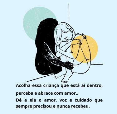 pessoa se acolhendo