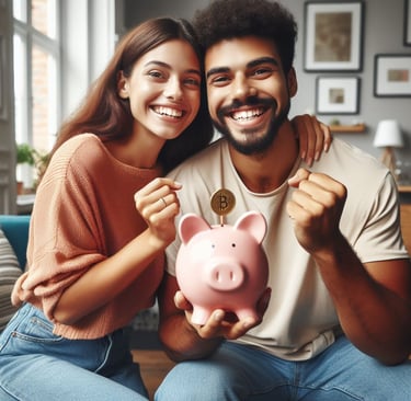un couple qui a économisé sur son assurance de prêt
