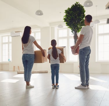 Un couple eménage dans son premier bien immobilier