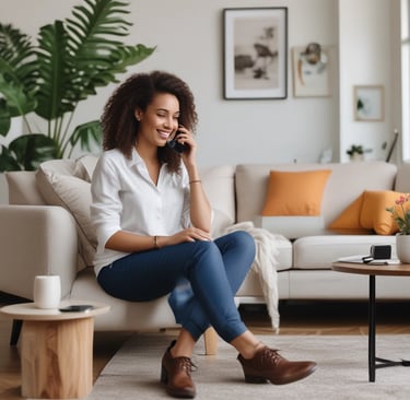 Bright living room with modern inventory