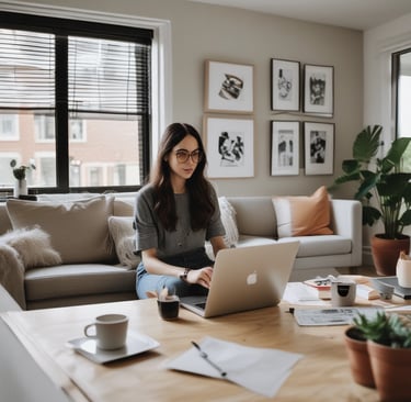 Bright living room with modern inventory