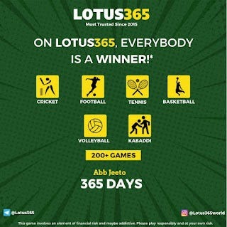 Lotusbook and Lotus365 Cricket Betting ID and Site Master id avilable 