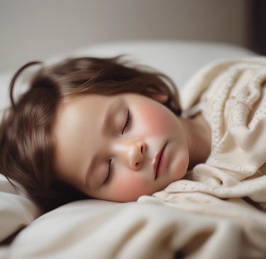 woman lying on bed covered with white blanket