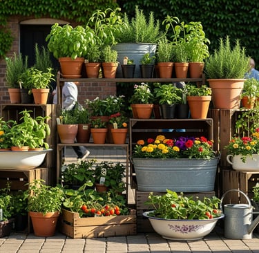 container gardening display