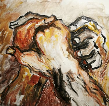Union - Acrylique sur toile - 40X40 - 2025