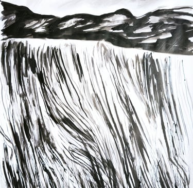 Paysage imaginaire 180725 - 2025 - 65X50 - encre de Chine