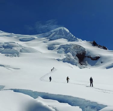 descending from Antisana summit