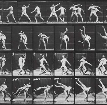 Wrestling Studies by Eadweard Muybridge, 1880s