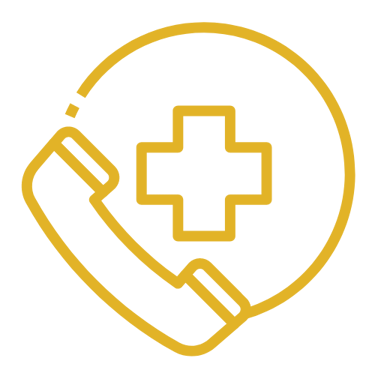 a phone with a medical emergency symbol - hospital symbol