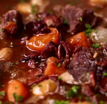Rich & Hearty Beef Bourguignon – A Classic French Comfort Dish