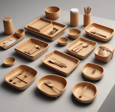 brown wooden sticks in gray ceramic bowl