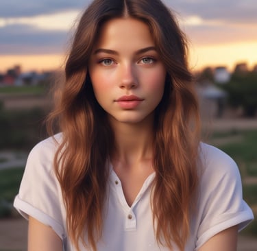 woman wearing black crew-neck shirt