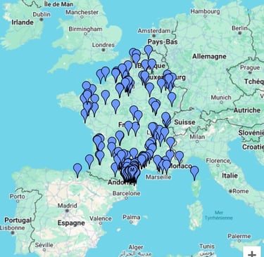 a map of europe with a map of europe and the uk