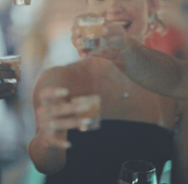 People having fun at a private event