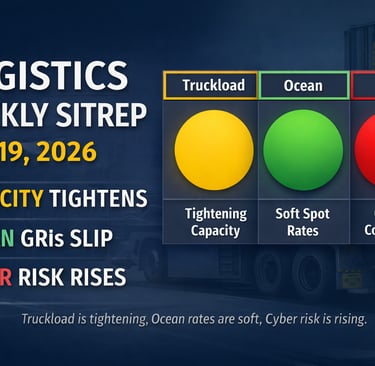 Logistics Weekly Situation Report