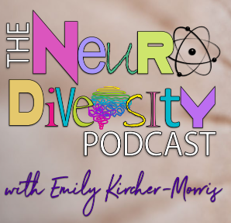 "The Neurodiversity Podcast" with colorful letters