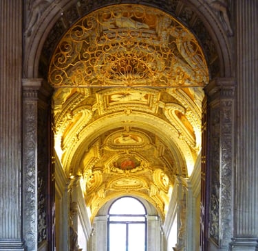 a staircase way in Doge`s Palace