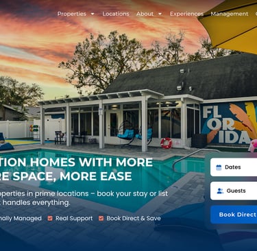 a homepaged website homepage with a pool and a swimming pool