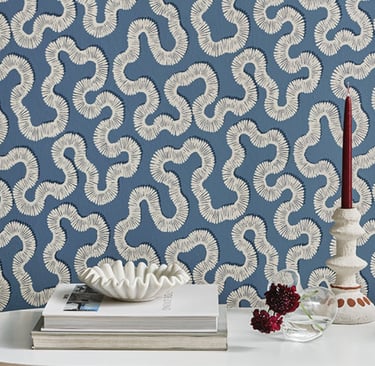 papier peint romo kezia boathouse bleu