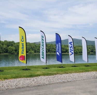 Banderas publicitarias en México