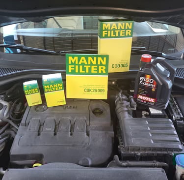 mal servis promena filtri maslo vw golf passat motul x clean 5w30 tuning garage up makedonija 